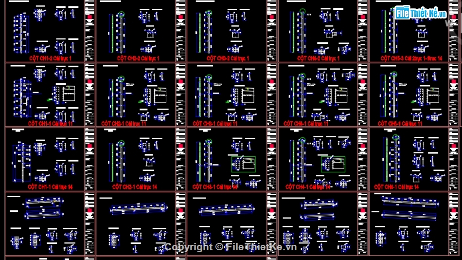 Xưởng 76x110m,Bản vẽ pha cắt thép,File cad nhà xưởng